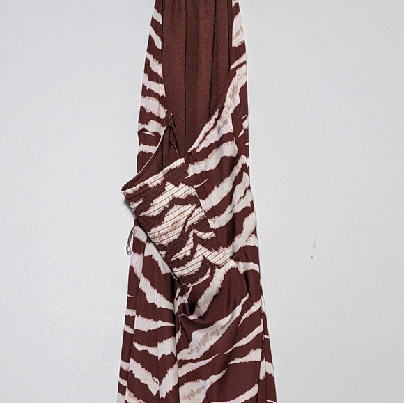 NWT Paige Dresses Jade Halter Zebra Stripe Animal Print Midi Dress Size XS - Picture 9 of 15